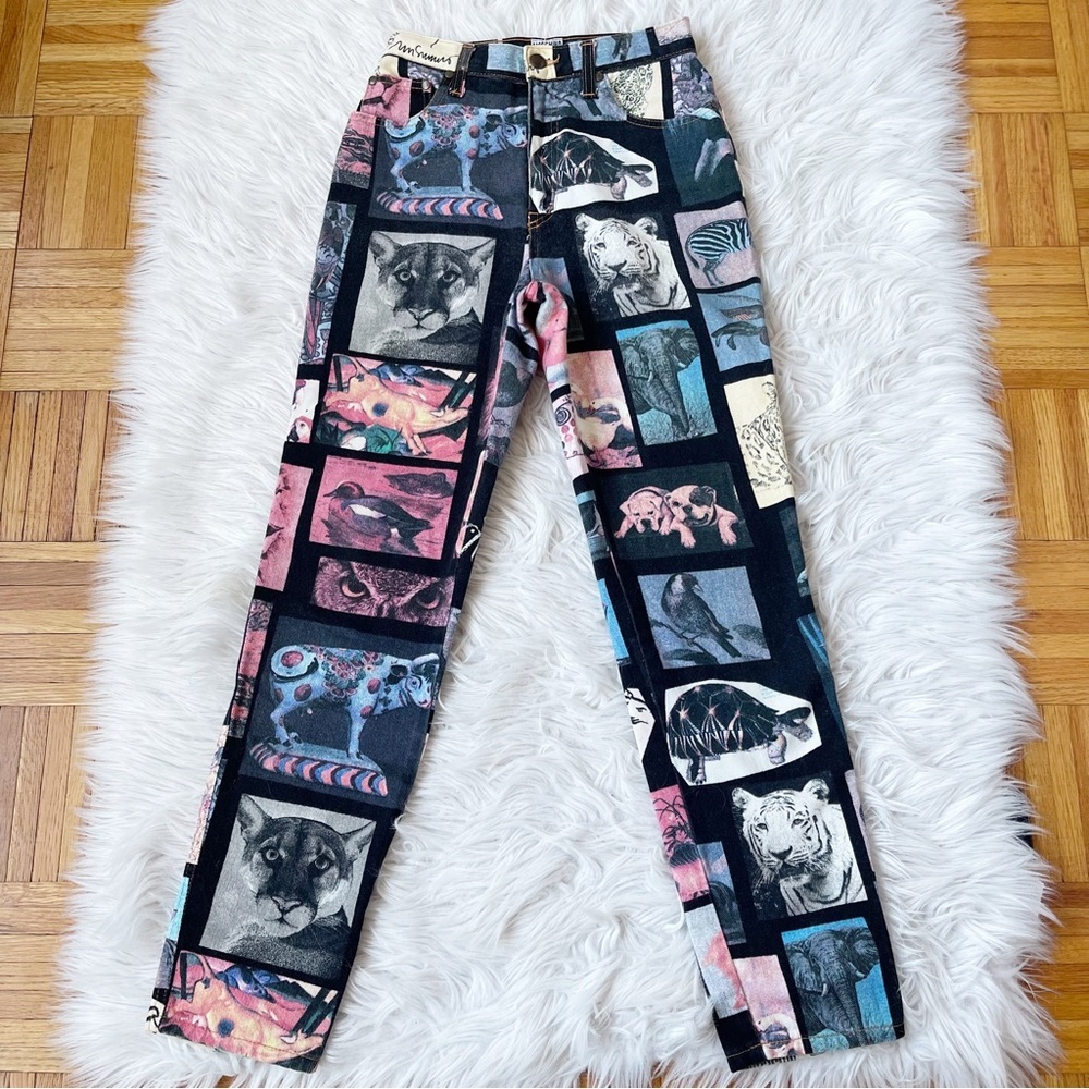 MOSCHINO Jeans Animal Print Pants “Rare” - Picture 2 of 15
